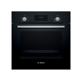Bosch HHF113BA0B 59.4cm Built In Electric Single Oven With 3D Hot Air - Black